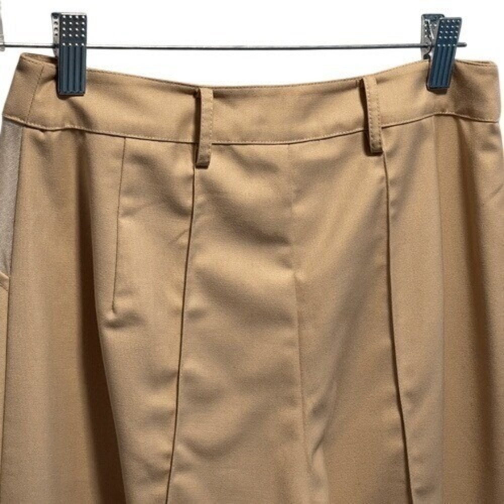EGO Jess Hunt Beige Mesh Panel High Waisted Wide Leg Pants‎ 2 - Picture 8 of 11